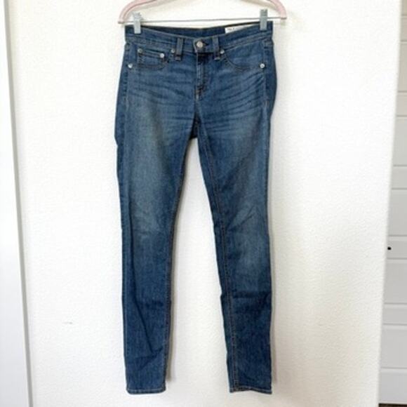 Rag & Bone Prescott Skinny Jeans Blue Size 26 Stretch Denim Mid Rise Women’s - Picture 1 of 7